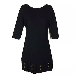 Mara Hoffmann Backless Studded Black Dress LBD Medium